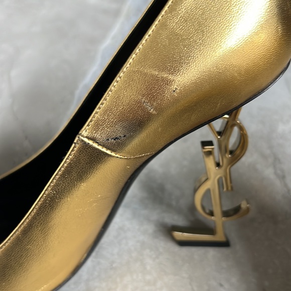 Gold Opyum YSL heels size 39 - Picture 7 of 11